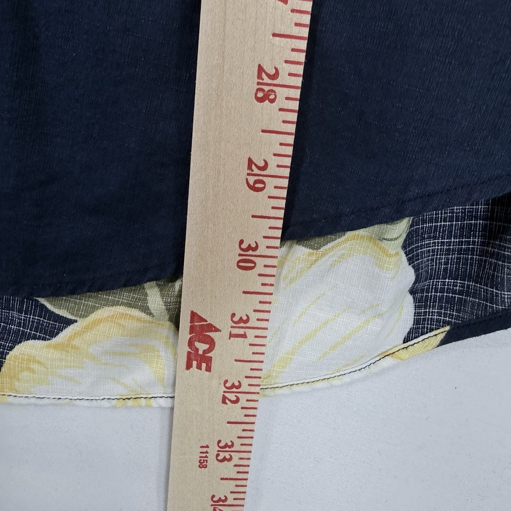 Nautica Shirt Mens Large Hawaiian Tropical Casual Button Up Floral Short Sleeve - Picture 8 of 10